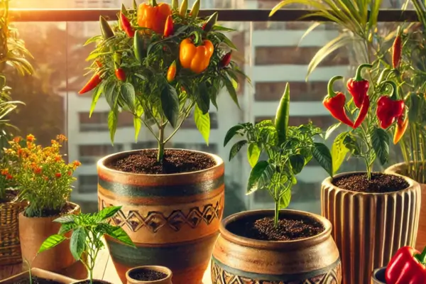 Técnicas de Semeadura de Pimentas em Potes de Cerâmica para Sacadas Ensolaradas