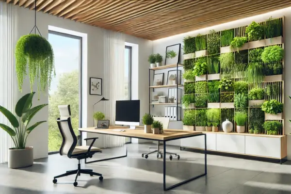 Incorpore uma Horta Vertical no Escritório para Promover Bem-Estar e Otimizar o Espaço Fechado