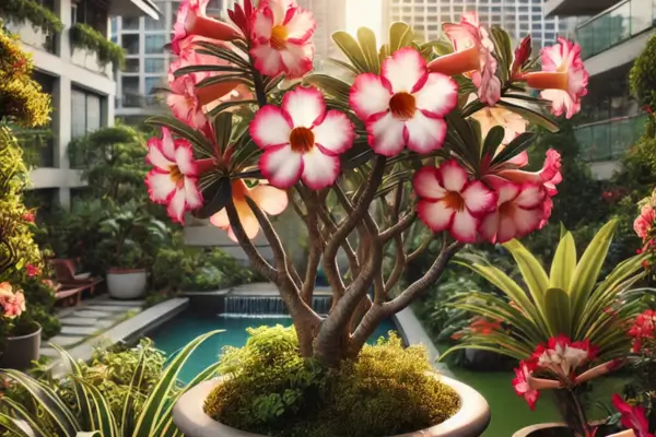 Segredos para um Crescimento Saudável e Florido da Rosa do Deserto em Climas Urbanos