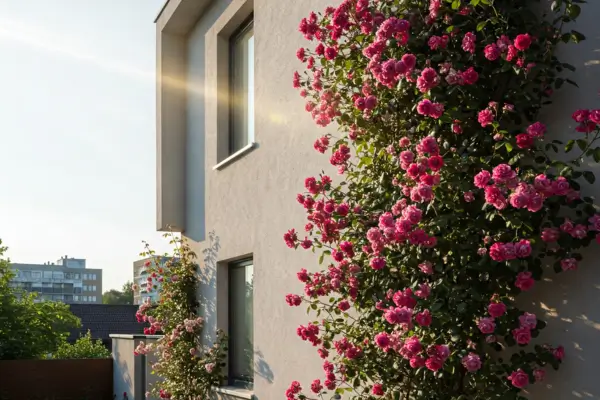 Transforme Muros e Cercas Sem Vida em Paisagens Floridas com Rosas Ornamentais