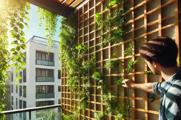 Manutenção Preventiva de Treliças de Madeira em Jardins Verticais de Apartamento